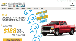 Desktop Screenshot of mcdonaldchevy.com